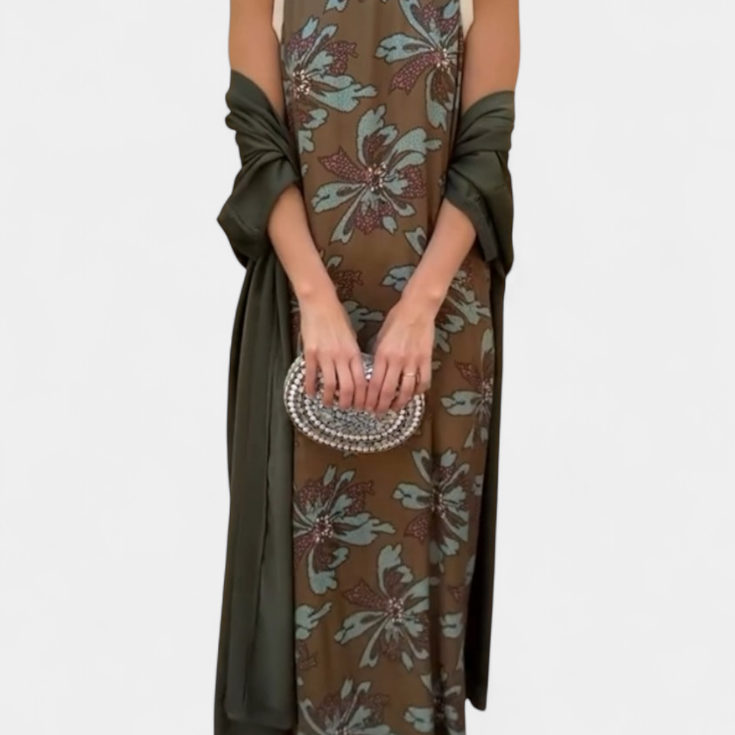 Alice Vestido de Noche con Stola Elegante