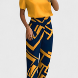 Cassandra Conjunto de Blusa y Pantalones