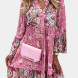 Vera Vestido Mini A-Line Floral Boho