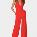 Lila Mono de Pierna Ancha con Elegancia Ligera