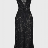 Mabel Vestido de Lentejuelas y Encaje Vintage