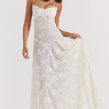 Mabel Vestido de Lentejuelas y Encaje Vintage