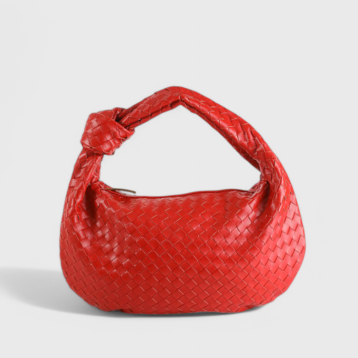 Sage Bolso de Hombro Mediano Tejido