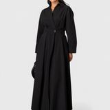 Celina Vestido Largo Maxi con Solapa